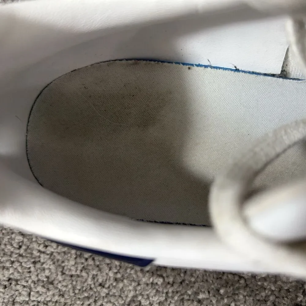 Adidas Stan Smith Originals FX5501 Mens Sz 8 White Navy Blue Leather Shoes Used - Picture 11 of 12